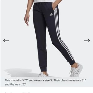 Original Adidas three striped sweatpants